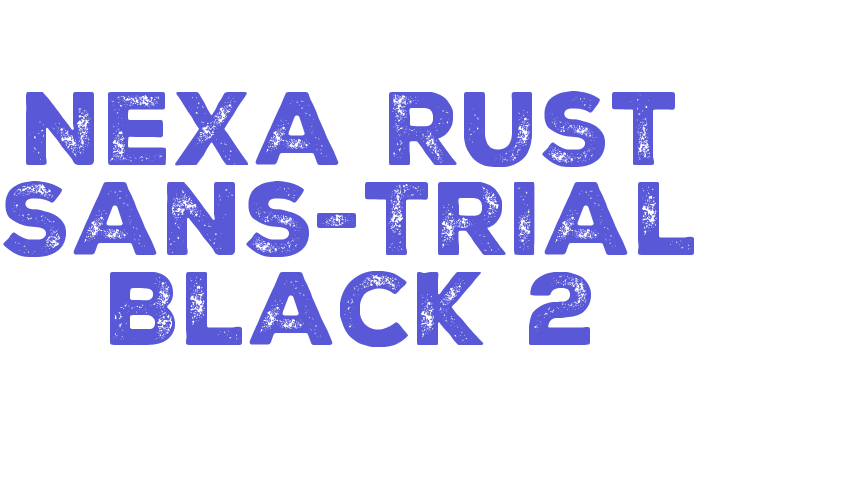 Nexa Rust Sans-Trial Black 2 Font Download