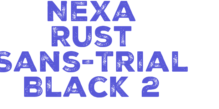 Nexa Rust Sans-Trial Black 2 Font Download