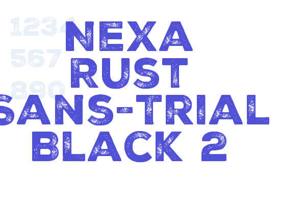 Nexa Rust Sans-Trial Black 2