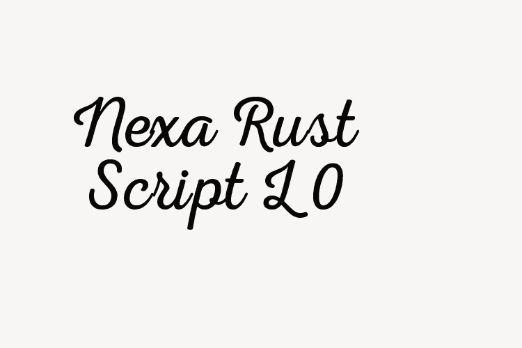 Nexa Rust Script L 0 font download