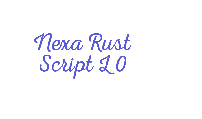 Nexa Rust Script L 0 Font