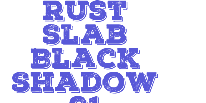 Nexa Rust Slab Black Shadow 01 Font Download