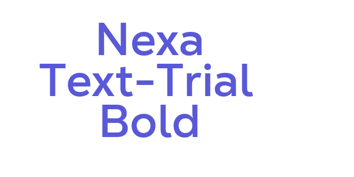 Nexa Text-Trial Bold Font Download