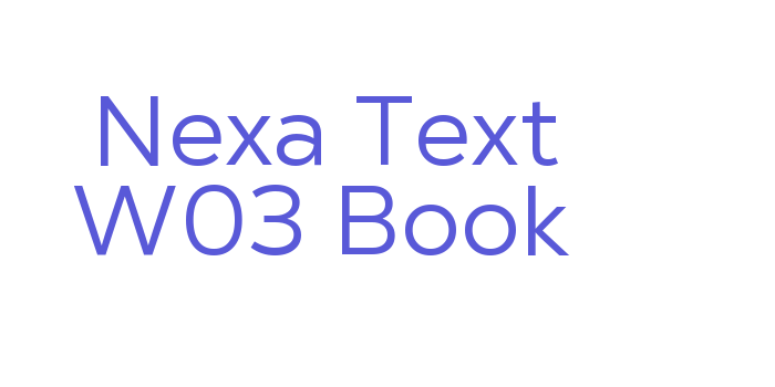 Nexa Text W03 Book Font Download