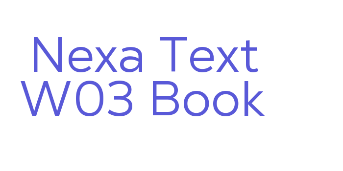 Nexa Text W03 Book Font