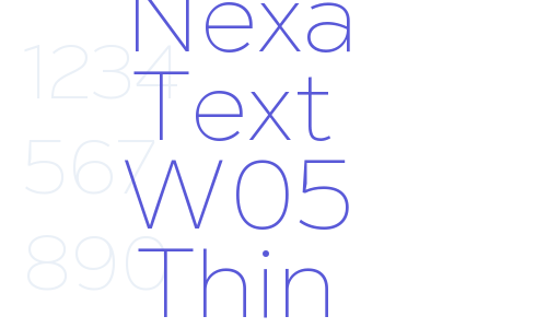 Nexa Text W05 Thin Font Download