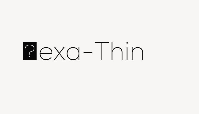 Nexa-Thin font download