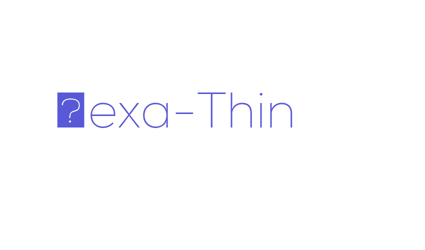 Nexa-Thin Font