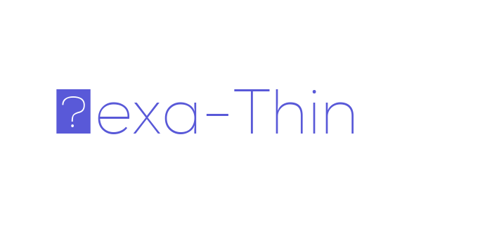 Nexa-Thin Font Download