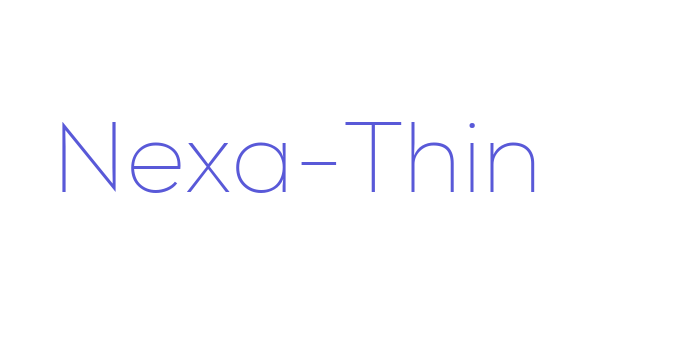 Nexa-Thin Font