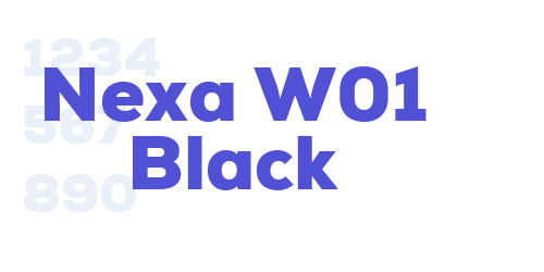 Nexa W01 Black-font-download