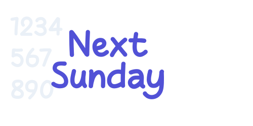 Next Sunday-font-download