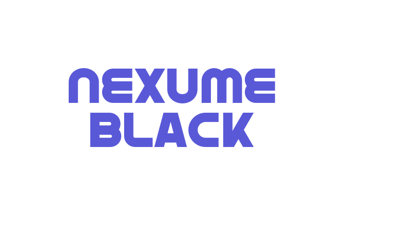 Nexume Black Font Download