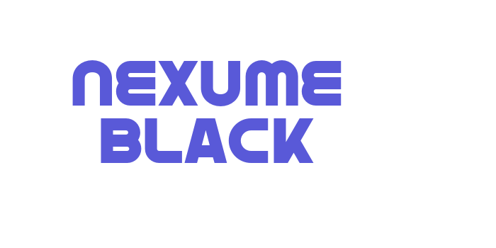 Nexume Black Font Download