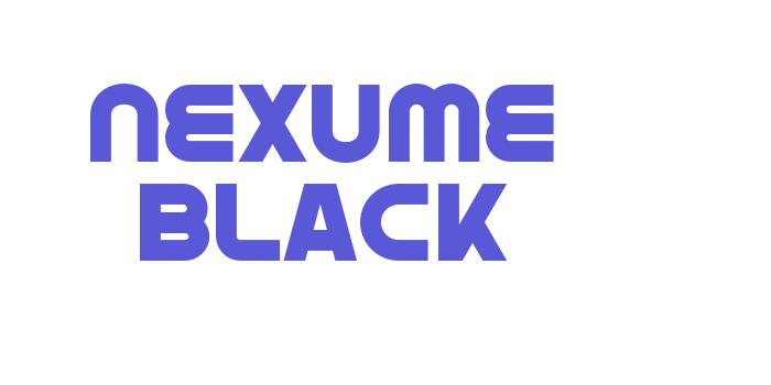 Nexume Black Font