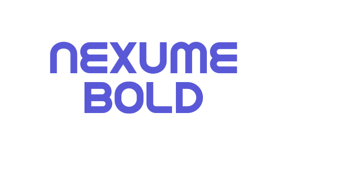 Nexume Bold Font Download