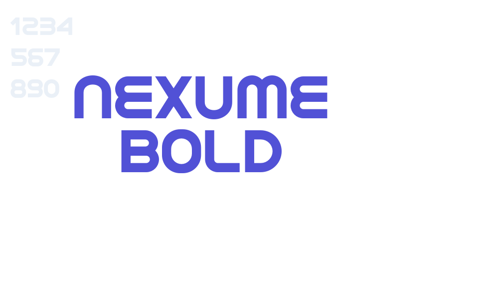 Nexume Bold-font-download