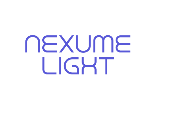 Nexume Light Font