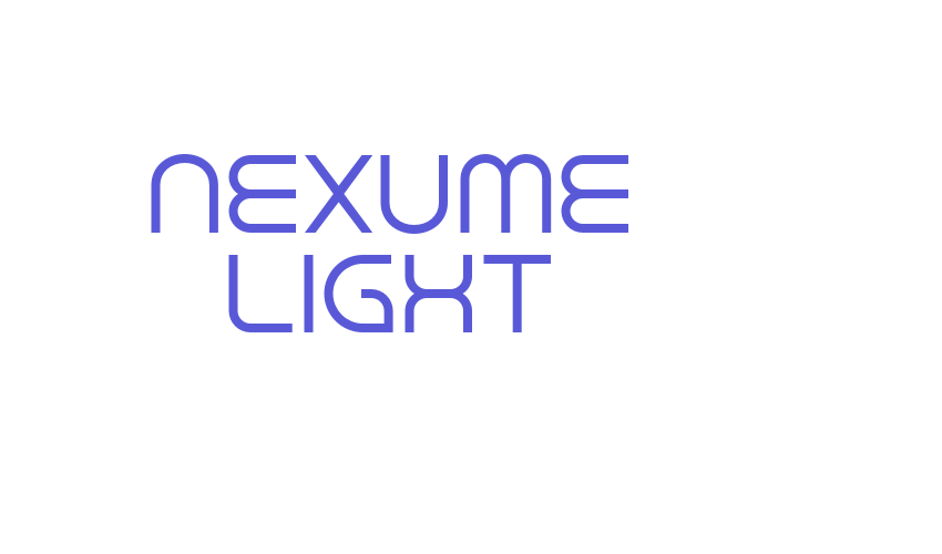 Nexume Light Font