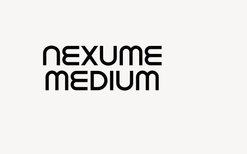 Nexume Medium Font