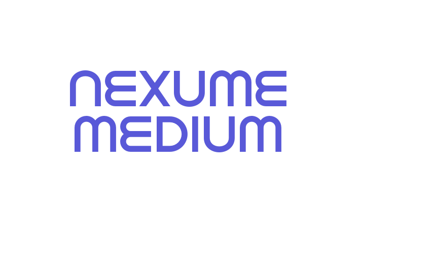 Nexume Medium Font