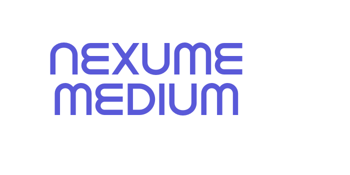 Nexume Medium Font Download