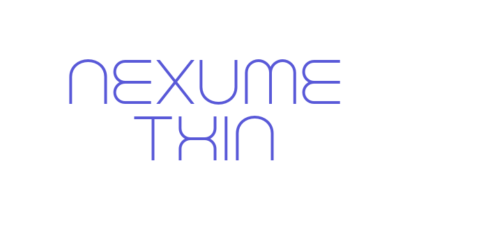 Nexume Thin Font Download