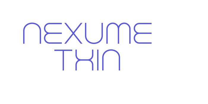 Nexume Thin Font