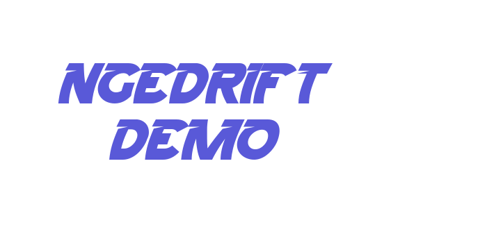 Ngedrift Demo Font Download