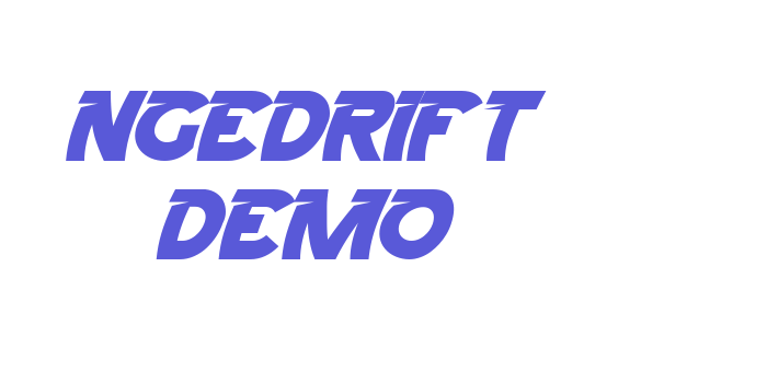 Ngedrift Demo Font