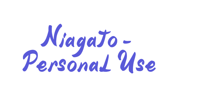 Niagato – Personal Use Font Download