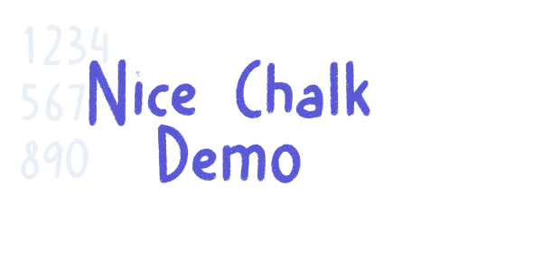 Nice Chalk Demo font free