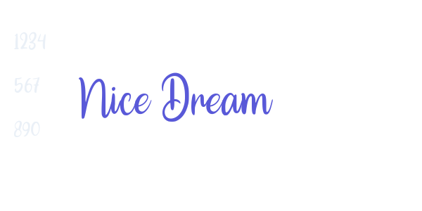 Nice Dream font