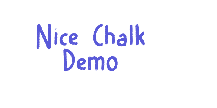 Nice Chalk Demo Font Download