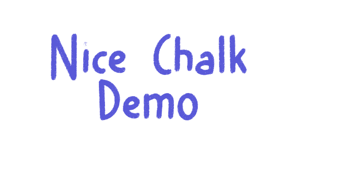 Nice Chalk Demo Font