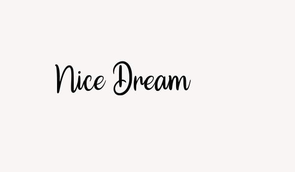 Nice Dream Font