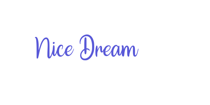 Nice Dream Font