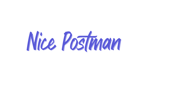 Nice Postman Font