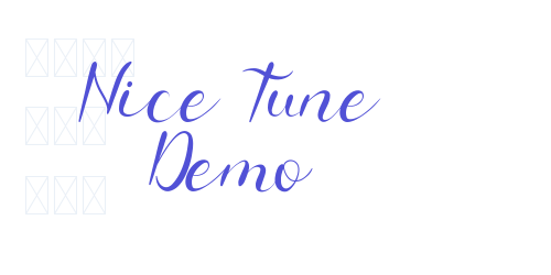Nice Tune Demo-font-download