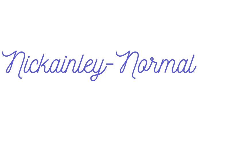 Nickainley-Normal Font