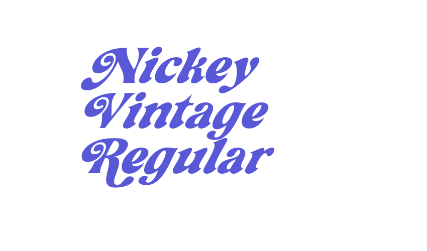 Nickey Vintage Regular Font Download