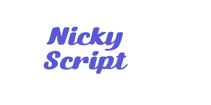 Nicky Script Font Download