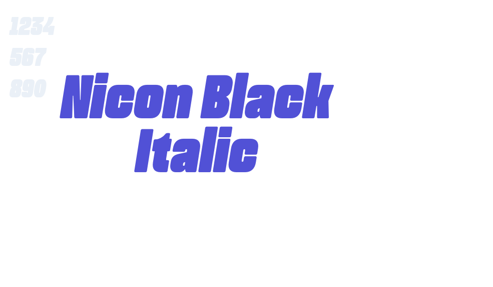 Nicon Black Italic-font-download