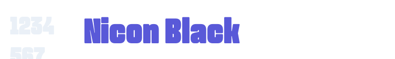 Nicon Black font