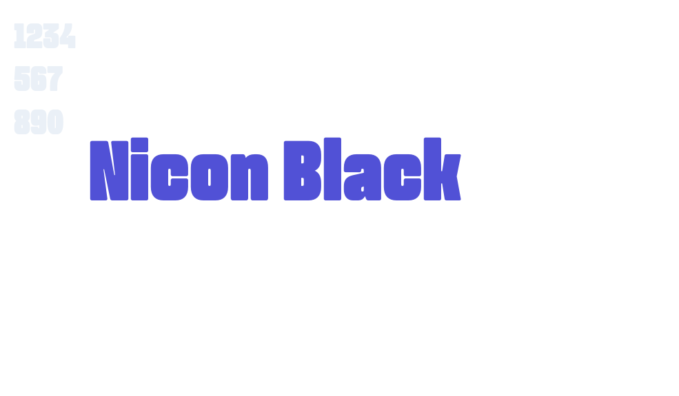 Nicon Black-font-download