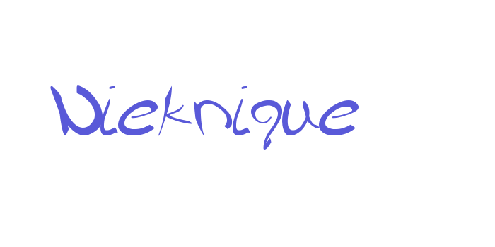 Nieknique Font