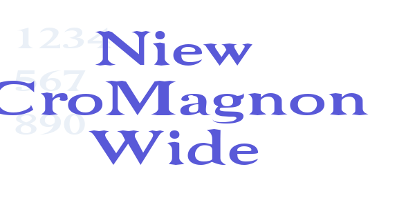 Niew CroMagnon Wide font free