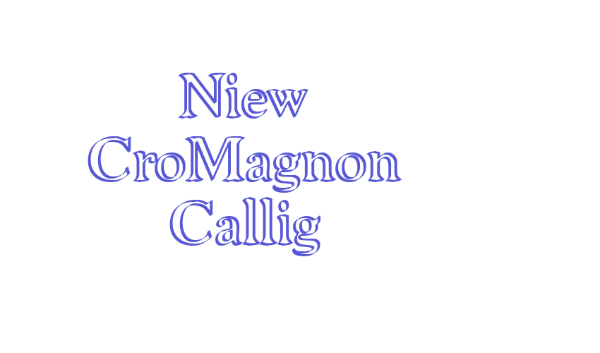 Niew CroMagnon Callig Font