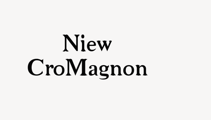 Niew CroMagnon font download