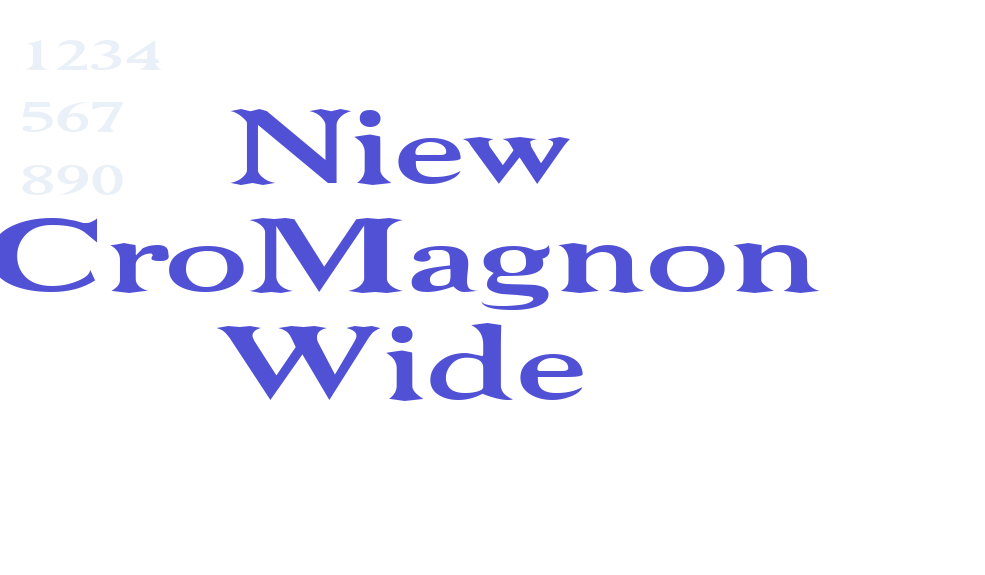 Niew CroMagnon Wide-font-download